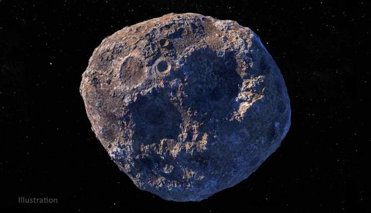 Asteroid Psyche'nin Görünümü (NASA)